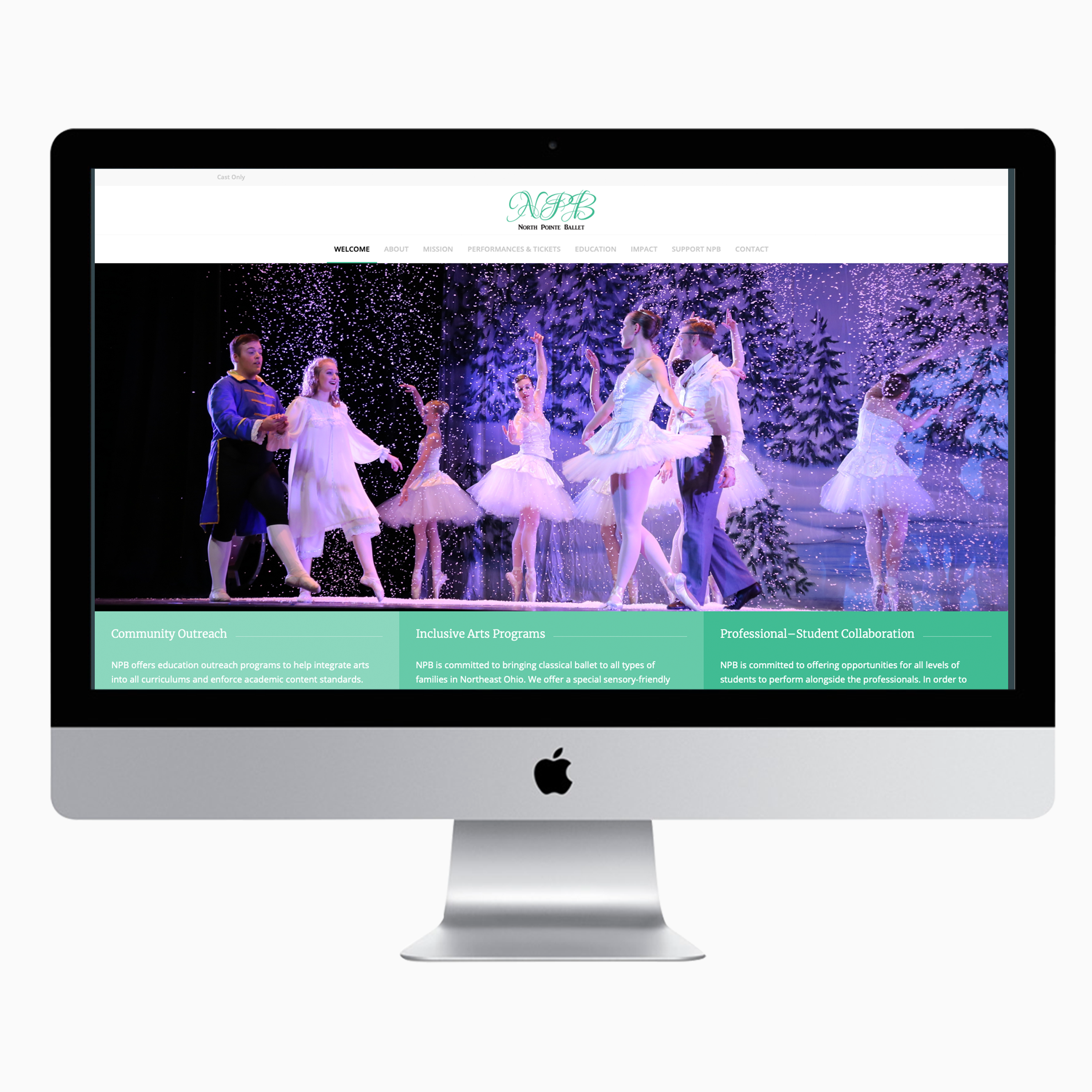 Website Launch for North Pointe Ballet